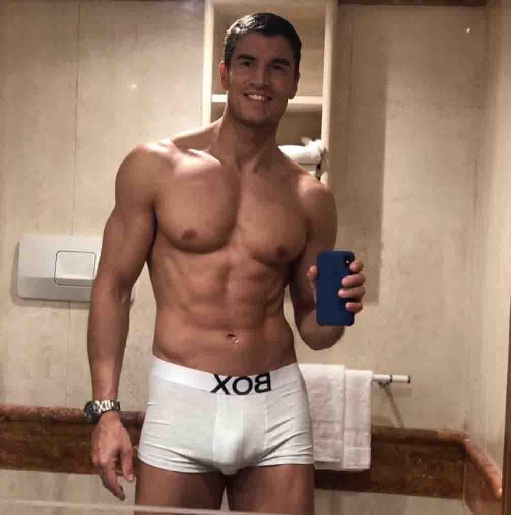 male model in underwear brief